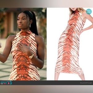 AFRM Poste Turtleneck Body-Con Maxi Dress